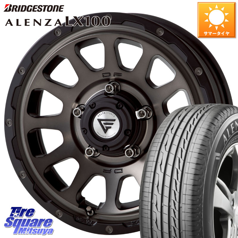 ブリヂストン ALENZA アレンザ LX100 サマータイヤ 215/65R16DELTA FORCE デルタフォース オーバル ジムニー専用 ホイール 16インチ 16X5.5J 20 5穴 139.7 ジムニー専用(要オーバーフェンダー等) AZオフロード カスタムサイズ｜タイヤスクエアミツヤ