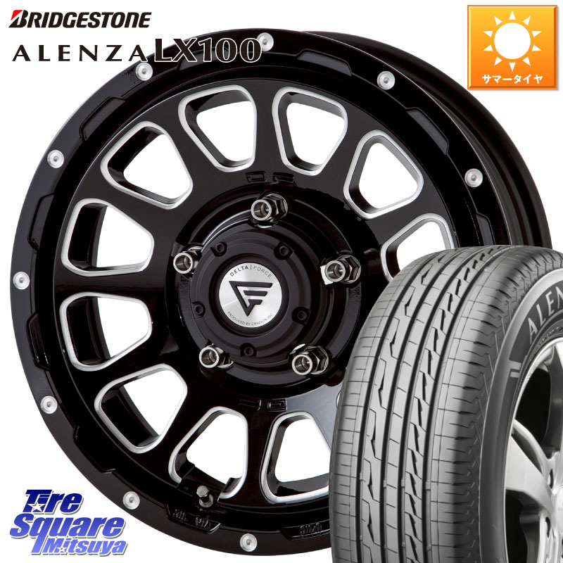 ブリヂストン ALENZA アレンザ LX100 サマータイヤ 215/65R16DELTA FORCE デルタフォース オーバル ジムニー専用 ホイール 16インチ 16X5.5J 20 5穴 139.7 ジムニー専用(要オーバーフェンダー等)｜タイヤスクエアミツヤ