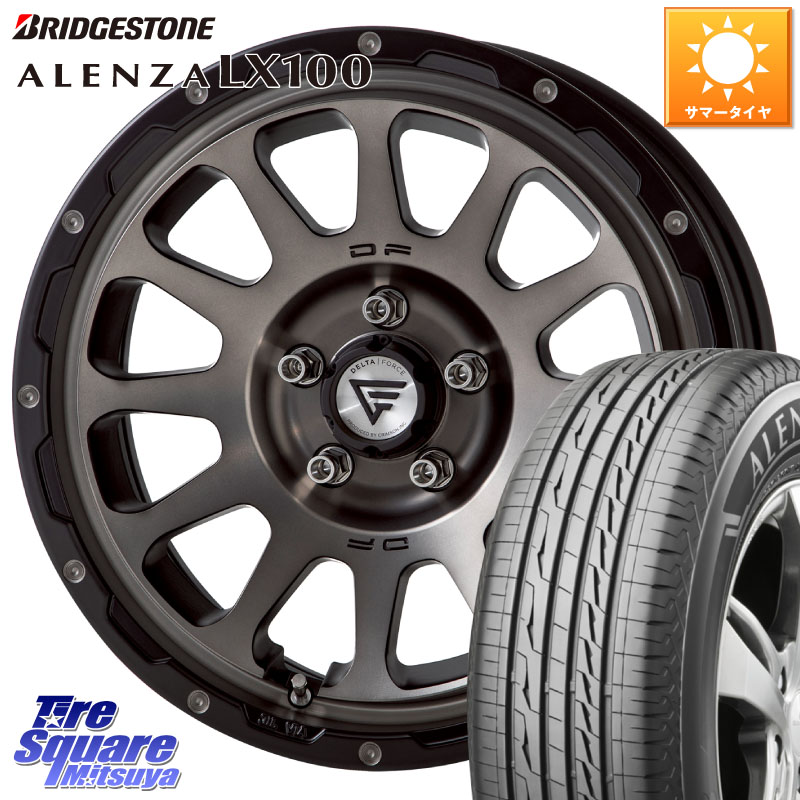 ブリヂストン ALENZA アレンザ LX100 サマータイヤ 215/60R17DELTA FORCE デルタフォース オーバル 7J ホイール 17インチ 17X7.0J 32 5穴 114.3 20系アルファード ヴェルファイア|タイヤスクエアミツヤ