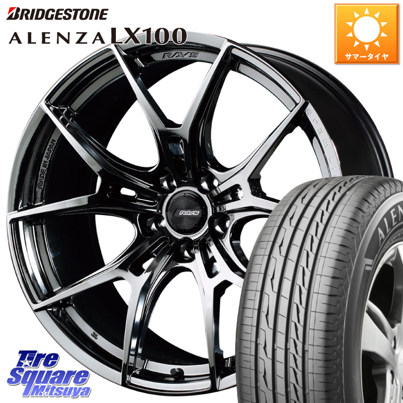 ブリヂストン ALENZA アレンザ LX100 サマータイヤ 235/50R19RAYS 【欠品次回要問合せ】 レイズ GramLights グラムライツ 57FXZ RBC ホイール 19インチ 19X8.0J 45 5穴 114.3 CX-5 CX-8 SL系フォレスター BT5レガシィアウトバック NX レクサス ハリアー｜タイヤスクエアミツヤ