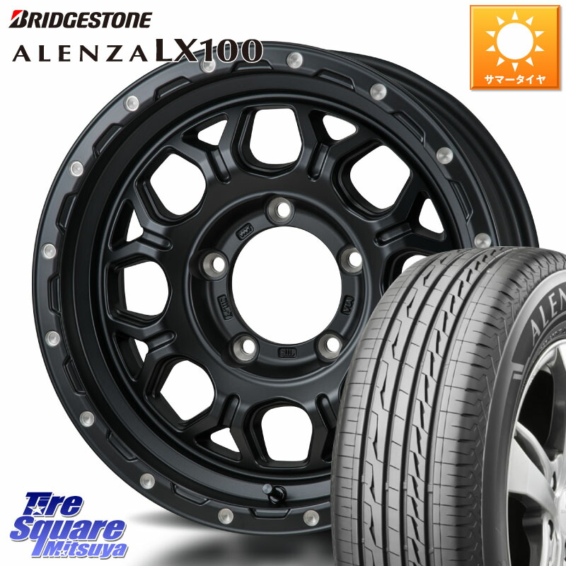 MONZA HI-BLOCK JERRARD ホイール 4本 16インチ 16 X 5.5J +22 5穴 139.7 ブリヂストン ALENZA アレンザ LX100 サマータイヤ 215/65R16 ジムニー専用(要オーバーフェンダー等)