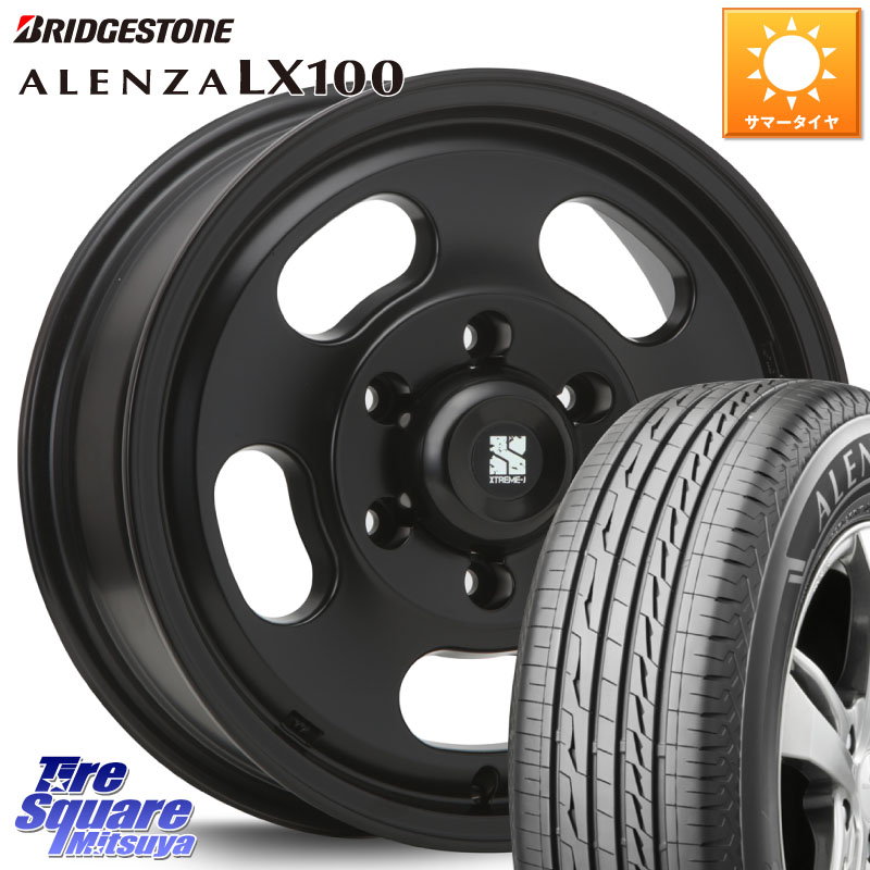 MLJ XTREME-J D SLOT D-SLOT Dスロット サテンブラック ホイール 4本 16インチ 16 X 6.5J +25 6穴 139.7 ブリヂストン ALENZA アレンザ LX100 サマータイヤ 215/65R16