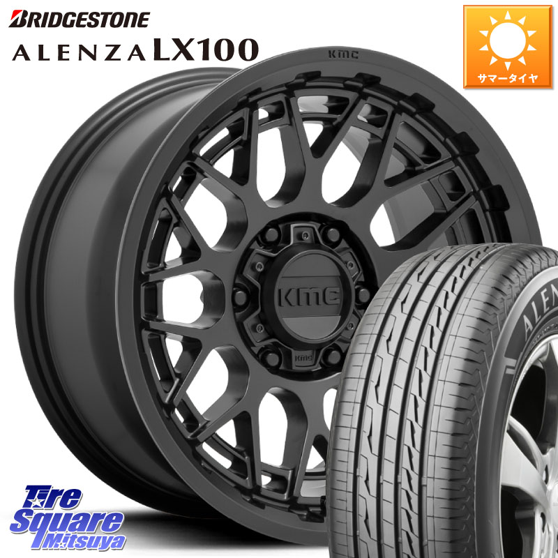 KMC KM722 TECHNIC SatinBlack 17インチ 17 X 8.5J +18 6穴 139.7 ブリヂストン ALENZA アレンザ LX100 サマータイヤ 275/65R17