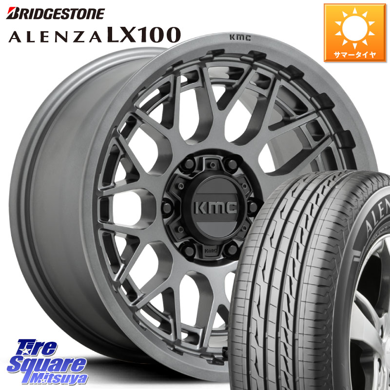 KMC KM722 TECHNIC Anthracite 6Lug 17インチ 17 X 8.5J +18 6穴 139.7 ブリヂストン ALENZA アレンザ LX100 サマータイヤ 265/70R17