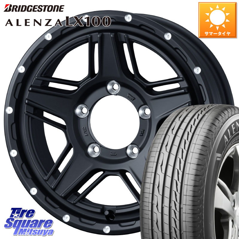 WEDS 40532 マッドヴァンス MUD VANCE 07 BK 15インチ 15 X 6.0J(JB74) +0 5穴 139.7 ブリヂストン ALENZA アレンザ LX100 サマータイヤ 195/80R15 ジムニ－シエラ・ノマド
