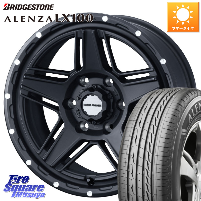 WEDS 40539 マッドヴァンス MUD VANCE 07 BK 18インチ 18 X 8.0J +20 6穴 139.7 ブリヂストン ALENZA アレンザ LX100 サマータイヤ 285/60R18