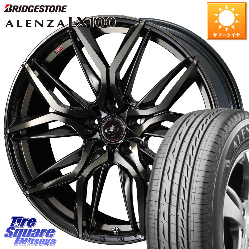 ブリヂストン ALENZA アレンザ LX100 サマータイヤ 235/50R19WEDS 40841 レオニス LEONIS LM PBMCTI 19インチ 19X8.0J 43 5穴 114.3 SL系フォレスター BT5レガシィアウトバック NX レクサス ハリアー｜タイヤスクエアミツヤ
