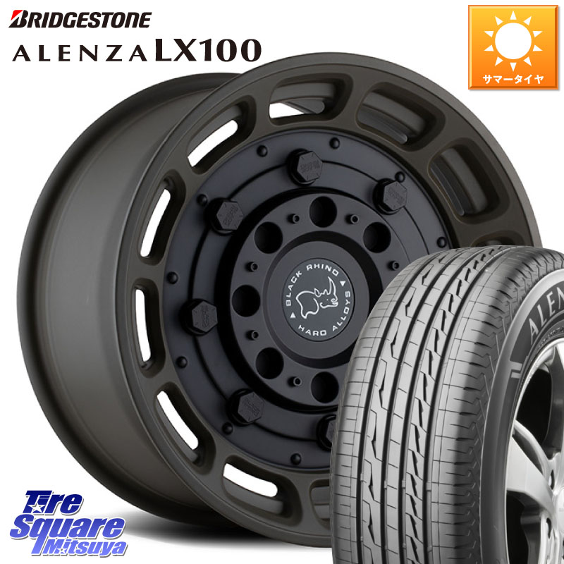 ブリヂストン ALENZA アレンザ LX100 サマータイヤ 265/70R17BLACK RHINO WARTHOG 17インチ ブラックライノ 17X8.5J 0 6穴 139.7 トライトン ランドクルーザー プラド カスタムサイズ｜タイヤスクエアミツヤ