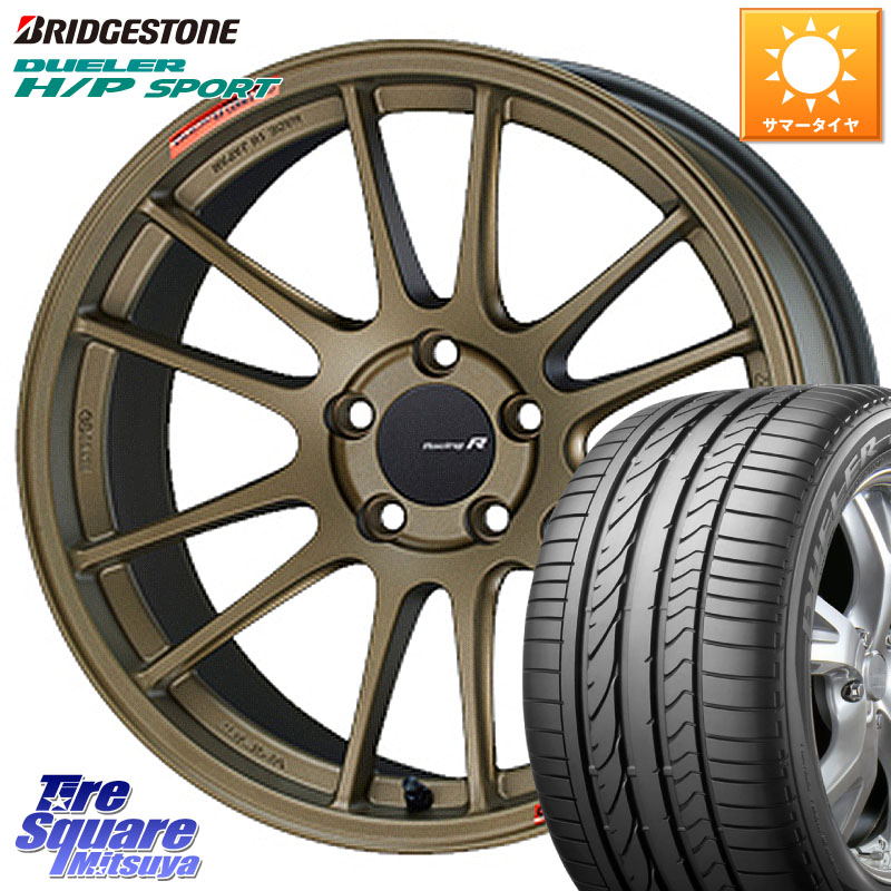 ブリヂストン DUELER デューラー H/P スポーツ サマータイヤ 225/60R18ENKEI エンケイ Racing Revolution GTC01RR ホイール 18X7.5J 45 5穴 114.3 BT5レガシィアウトバック レガシー レガシィ アウトバック|タイヤスクエアミツヤ