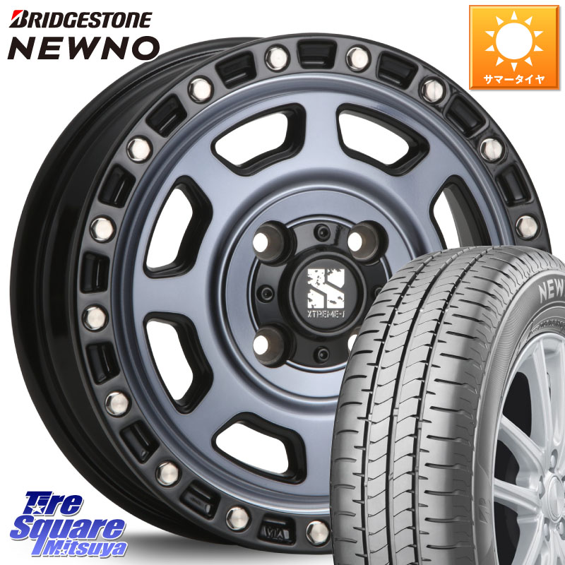 ブリヂストン NEWNO 在庫● 2025~2026年製 ニューノサマータイヤ 165/60R15MLJ XJ07 XTREME-J 4H IND エクストリームJ 15インチ 15X4.5J 43 4穴 100 キャスト[アクティバ] ハスラー ピクシスジョイ[Cグレード] ハイゼットアゲトラCustom車用※軽自動車専用ホイール※｜タイヤスクエアミツヤ