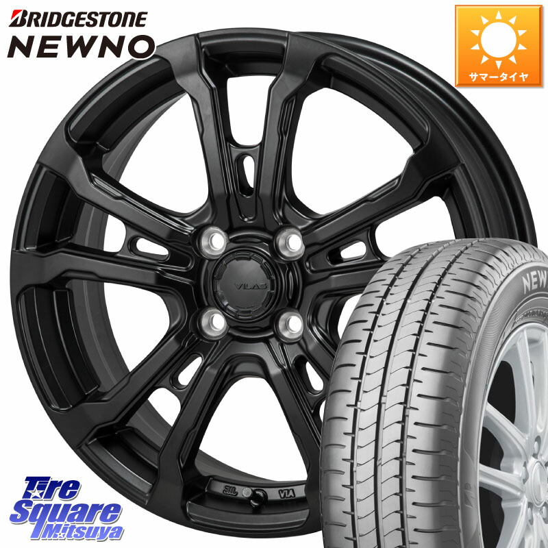MONZA HI-BLOCK VILAS 16インチ 16 X 6.0J +50 4穴 100 ブリヂストン NEWNO 在庫● 2025~2026年製 ニューノサマータイヤ 185/60R16 E13ノート