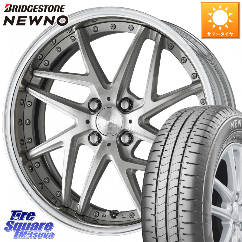 WORK RIZALTADO MESH2 A Disk 16インチ 2ピース 16 X 6.5J +40 4穴 100 ブリヂストン NEWNO ニューノ サマータイヤ 195/45R16