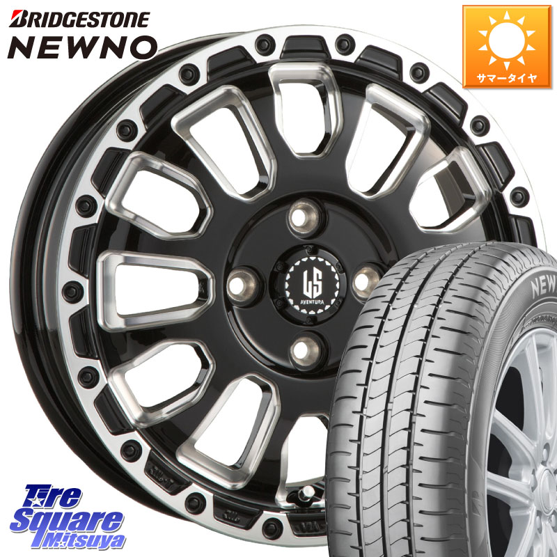 阿部商会 LA STRADA AVENTURA アヴェンチュラ 16インチ 16 X 6.0J +40 4穴 100 ブリヂストン NEWNO 在庫● 2025~2026年製 ニューノサマータイヤ 185/55R16 160系カローラフィールダー ヤリス ロードスター スペイド