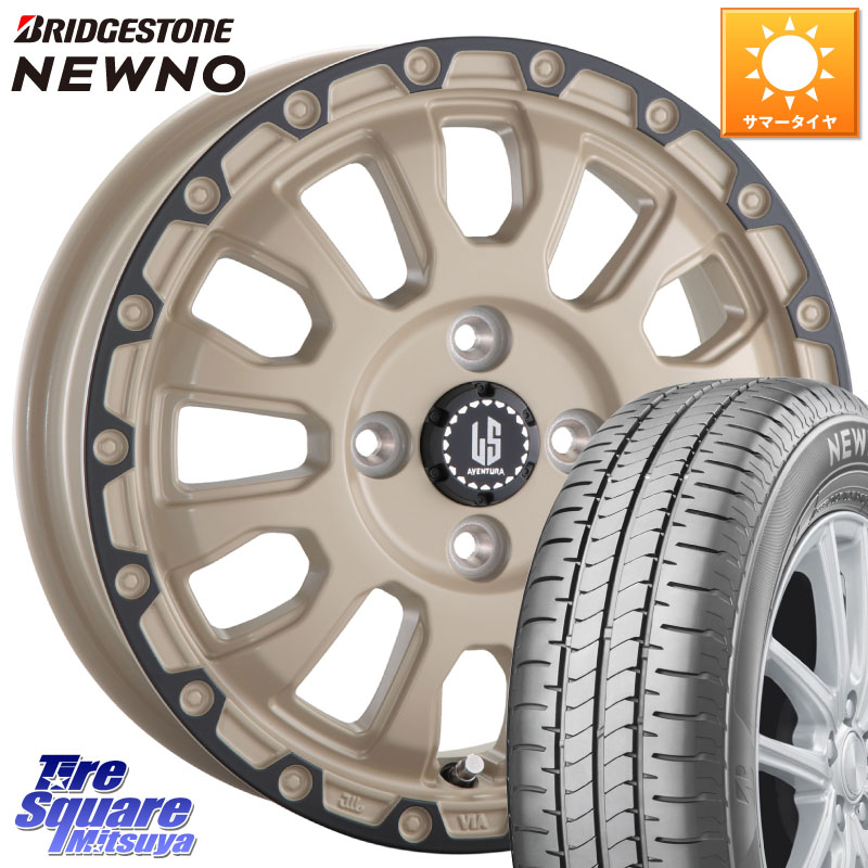 ブリヂストン NEWNO ニューノ サマータイヤ 195/45R16阿部商会 LA STRADA AVENTURA アヴェンチュラ GAR 16インチ 16X6.0J 40 4穴 100 M900系タンク/ルーミー SuperONE E11ノート ダイハツ トールM900S・M910S ジャスティ(M900/910F) プロボックス サクシード デミオ DE｜タイヤスクエアミツヤ