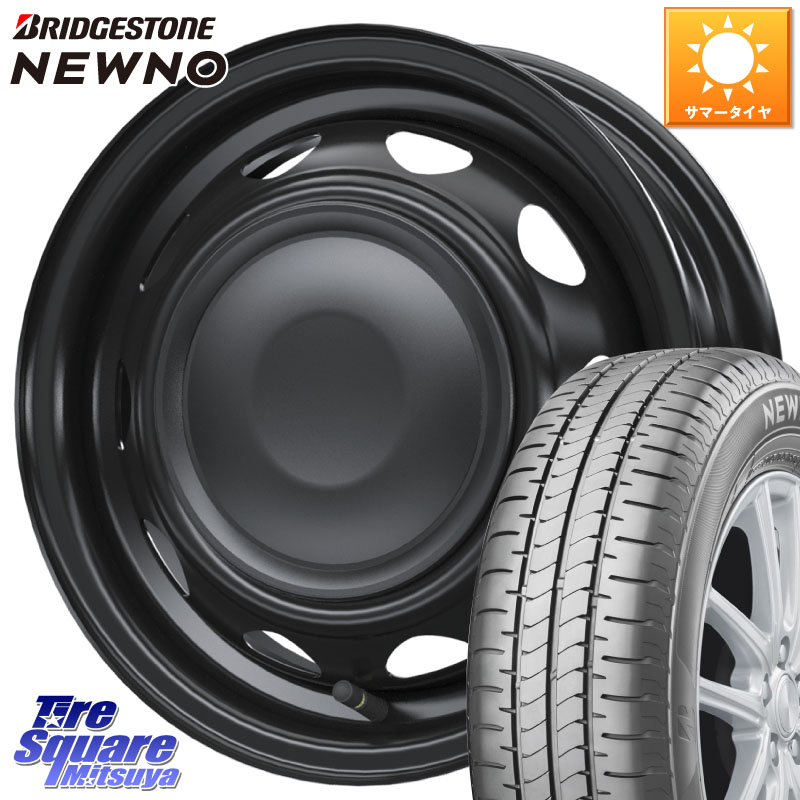 ブリヂストン NEWNO 在庫● 2025~2026年製 ニューノサマータイヤ 165/60R14WEDS NeoCarrow ネオキャロ ブラック ホイール 14インチ 14X4.5J 45 4穴 100 トッポBJ エブリイ ワゴン|タイヤスクエアミツヤ