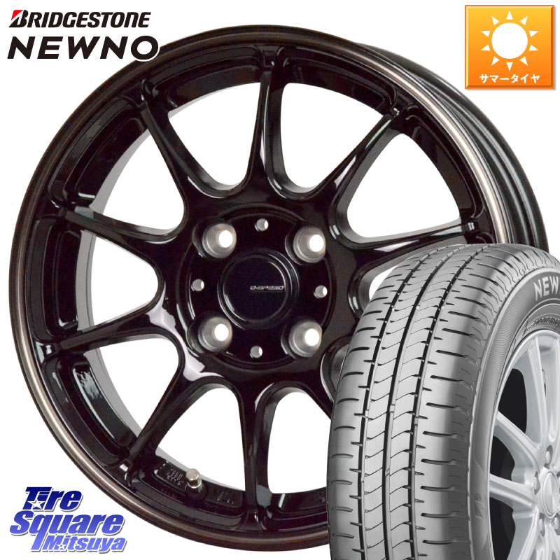 HotStuff G・SPEED P-07 ジー・スピード ホイール 13インチ 13 X 4.0J +45 4穴 100 ブリヂストン NEWNO ニューノ サマータイヤ 165/65R13