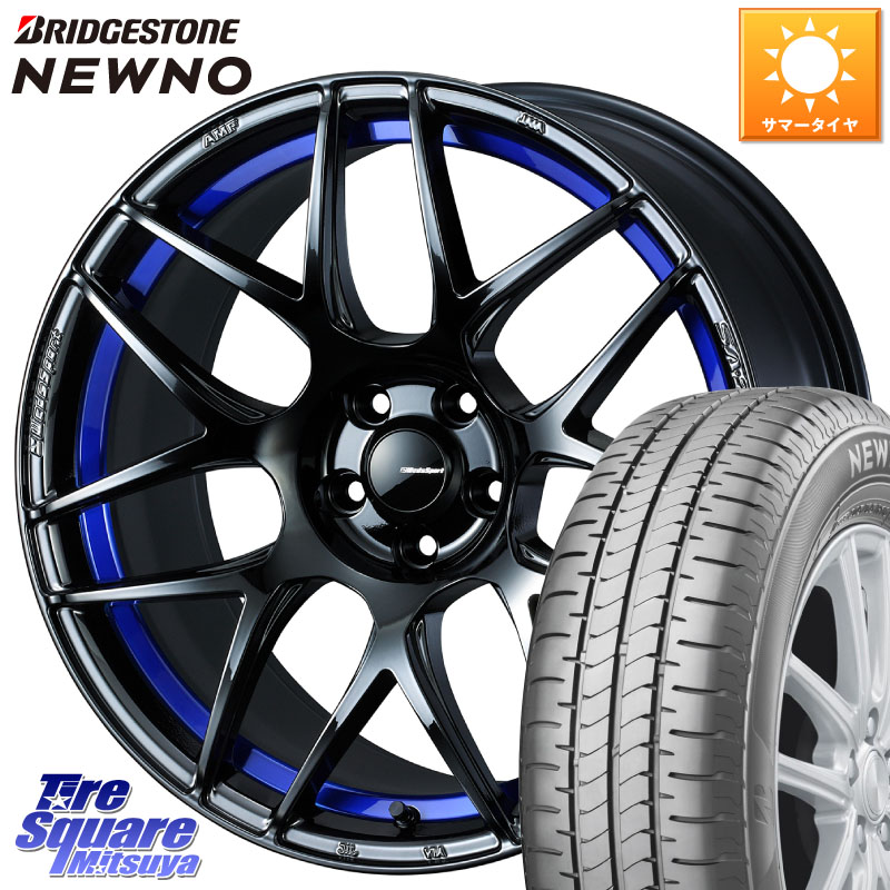 WEDS 74230 SA-27R ウェッズ スポーツ ホイール 17インチ 17 X 7.5J +48 5穴 100 ブリヂストン NEWNO ニューノ サマータイヤ 215/55R17