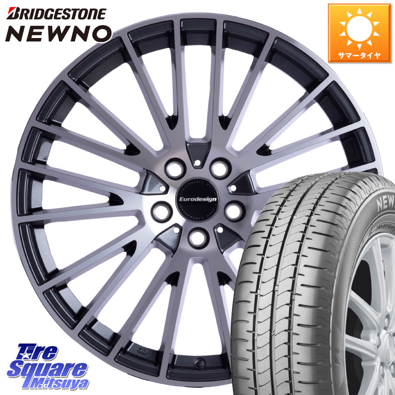 阿部商会 Eurodesign CALWER ホイール 17インチ 17 X 7.0J(VW POLO AW) +40 5穴 100 ブリヂストン NEWNO ニューノ サマータイヤ 215/45R17 フォルクスワーゲン POLO ポロ(AW)