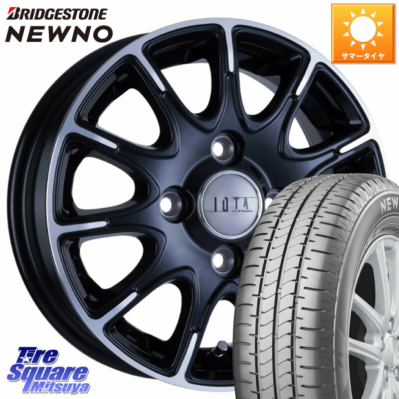ブリヂストン NEWNO 在庫● 2025~2026年製 ニューノサマータイヤ 165/60R15阿部商会 TIRADO IOTA イオタ ホイール 15インチ 15X5.5J 43 4穴 100 M900系タンク/ルーミー ミラージュ ダイハツ トールM900S・M910S ジャスティ(M900/910F) ルーミー ハスラー リフトアップ|タイヤスクエアミツヤ