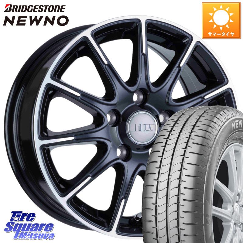 阿部商会 TIRADO IOTA イオタ ホイール 15インチ 15 X 6.0J +53 5穴 114.3 ブリヂストン NEWNO 在庫● 2025~2026年製 ニューノサマータイヤ 195/65R15