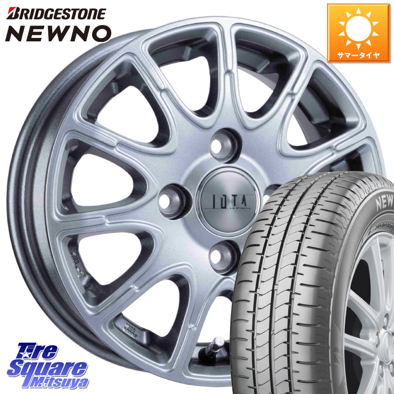 阿部商会 TIRADO IOTA イオタ ホイール 15インチ 15 X 5.5J +43 4穴 100 ブリヂストン NEWNO 在庫● 2025~2026年製 ニューノサマータイヤ 185/65R15 アクアクロスオーバー FITクロスター