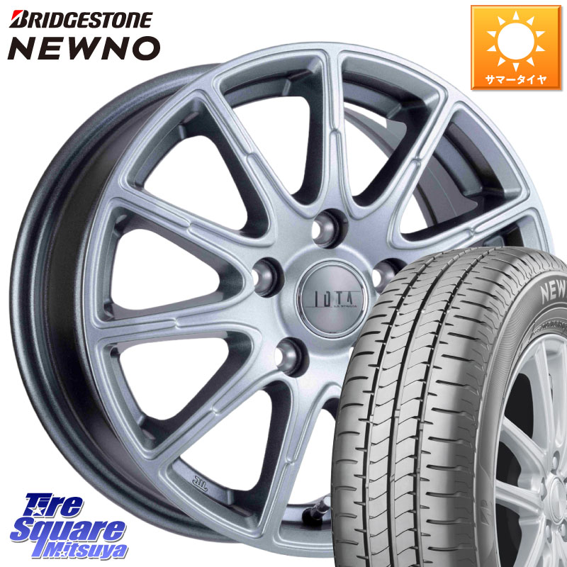 ブリヂストン NEWNO 在庫● 2025~2026年製 ニューノサマータイヤ 185/60R15阿部商会 TIRADO IOTA イオタ ホイール 15インチ 15X6.0J 45 5穴 100 170系シエンタ｜タイヤスクエアミツヤ