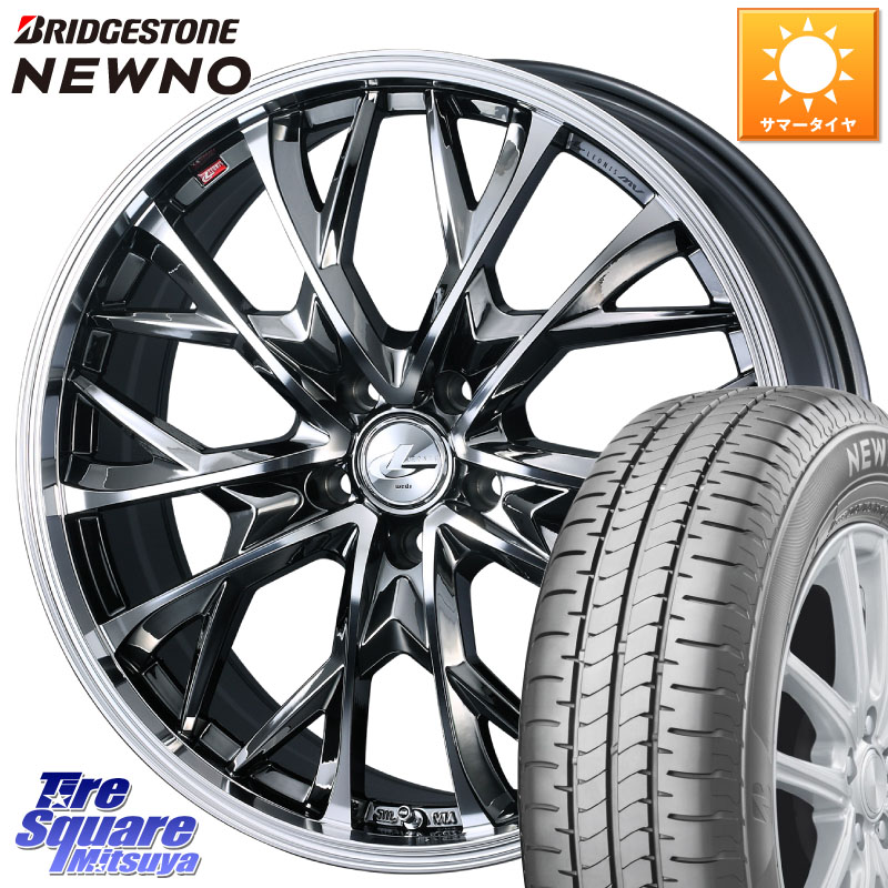 WEDS 【欠品次回06月中旬】 LEONIS MV レオニス MV BMCMC ホイール 16インチ 16 X 6.5J +40 5穴 114.3 ブリヂストン NEWNO ニューノ サマータイヤ 215/60R16