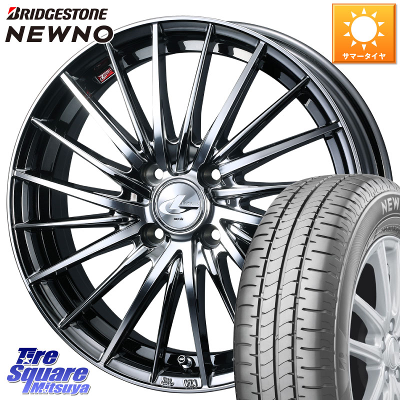 WEDS LEONIS FR レオニス FR ホイール 15インチ 15 X 5.5J +43 4穴 100 ブリヂストン NEWNO 在庫● 2025~2026年製 ニューノサマータイヤ 175/65R15 アクア 160系カローラフィールダー GR・GS系フィット クロスビー スイフト4穴 130系ヴィッツ スペイド