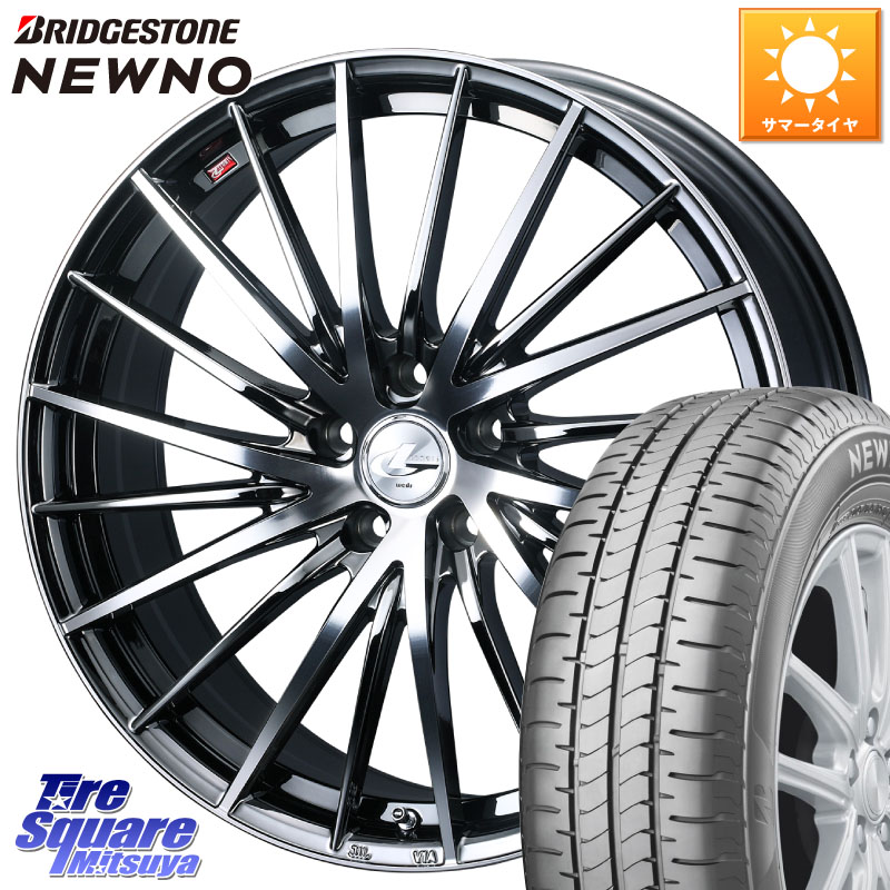 ブリヂストン NEWNO ニューノ サマータイヤ 215/45R17WEDS LEONIS FR レオニス FR ホイール 17インチ 17X6.5J 42 5穴 100 ウィッシュ WISH|タイヤスクエアミツヤ