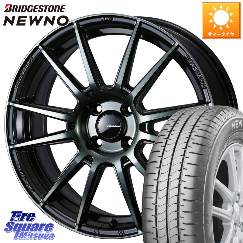 WEDS WedsSport SA-62R ホイール 16インチ 16 X 6.5J +42 4穴 100 ブリヂストン NEWNO 在庫● 2025~2026年製 ニューノサマータイヤ 185/55R16 160系カローラフィールダー ヤリス ロードスター スペイド