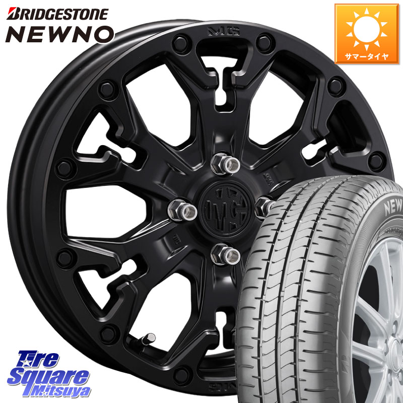 ブリヂストン NEWNO 在庫● 2025~2026年製 ニューノサマータイヤ 165/60R14CRIMSON MG GOLEM Jr ホイール 14インチ 14X4.5J 43 4穴 100 トッポBJ エブリイ ワゴン|タイヤスクエアミツヤ