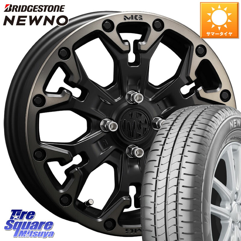 CRIMSON MG GOLEM Jr ホイール 14インチ 14 X 4.5J +43 4穴 100 ブリヂストン NEWNO ニューノ サマータイヤ 175/70R14 Mx27/37/47Sソリオ・デリカD2