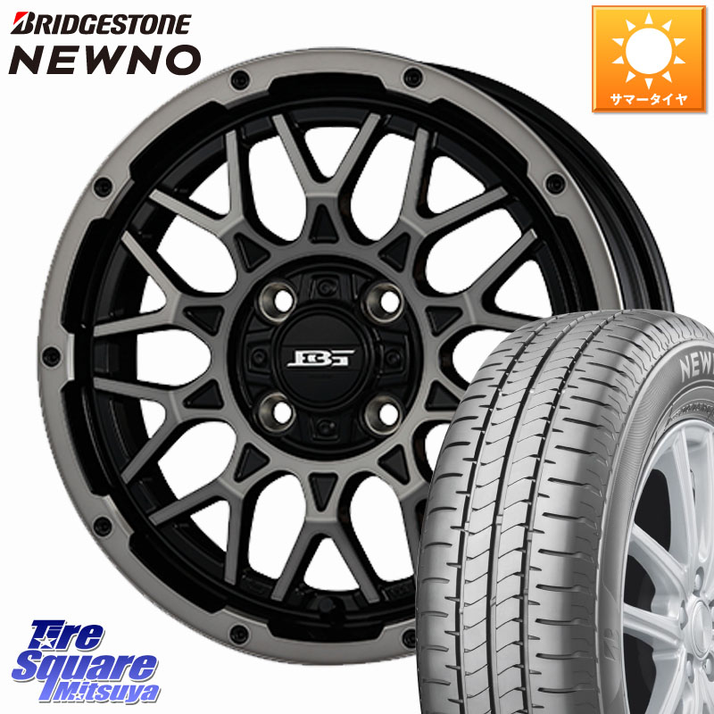ブリヂストン NEWNO 在庫● 2025~2026年製 ニューノサマータイヤ 165/60R14KOSEI BOTTOMGARCIA SHADOWBAHT ホイール 14インチ 14X4.5J 45 4穴 100 トッポBJ エブリイ ワゴン|タイヤスクエアミツヤ