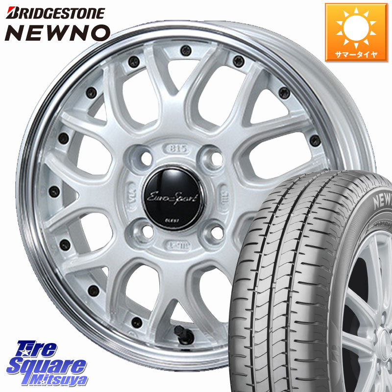 BLEST EuroSport Type815 軽自動車専用 ホイール 14インチ 14 X 4.5J +45 4穴 100 ブリヂストン NEWNO ニューノ サマータイヤ 165/70R14 Mx27/37/47Sソリオ・デリカD2 ハスラー MAx6S系ソリオ