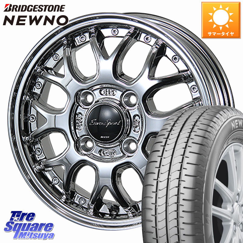 BLEST EuroSport Type815 軽自動車専用 ホイール 14インチ 14 X 4.5J +45 4穴 100 ブリヂストン NEWNO ニューノ サマータイヤ 175/70R14 Mx27/37/47Sソリオ・デリカD2