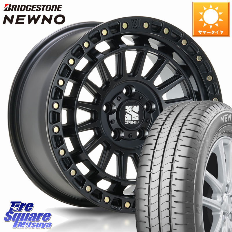 MLJ XJ08 XTREME-J ホイール 17インチ 17 X 7.5J +42 5穴 114.3 ブリヂストン NEWNO ニューノ サマータイヤ 215/55R17 70系カムリ