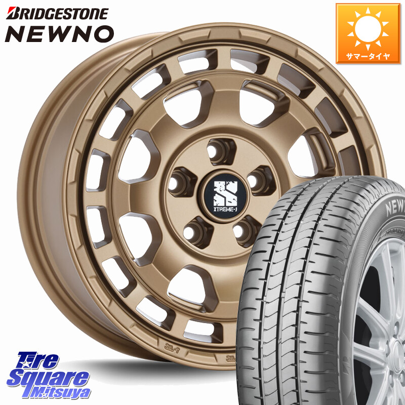 ブリヂストン NEWNO ニューノ サマータイヤ 215/60R16MLJ SAVANZA サバンザ XTREME-J ホイール 16インチ エクストリーム 16X7.0J 35 5穴 114.3 マークXジオ クラウンロイヤル クラウンハイブリッド クラウンハイブリッド 220・H20系 クラウン 220系｜タイヤスクエアミツヤ