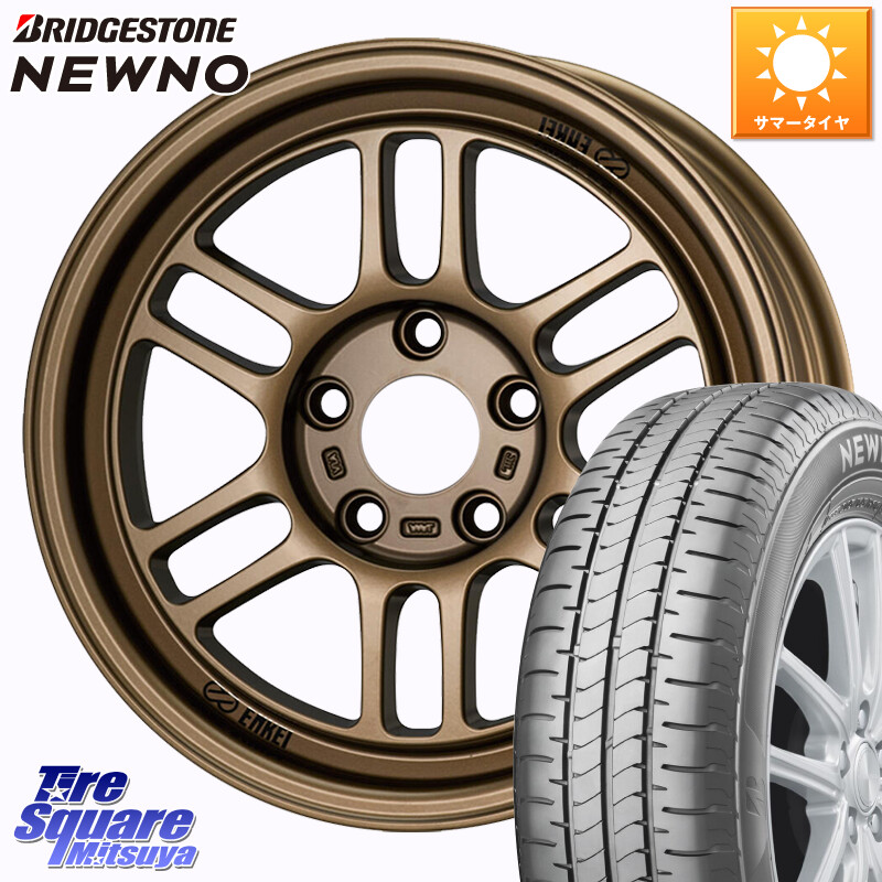 ブリヂストン NEWNO ニューノ サマータイヤ 215/60R16ENKEI エンケイ ALLROAD RPT1 ブロンズ ホイール 16インチ【※センターキャップ別売 】 16X7.0J 38 5穴 114.3 マークXジオ HS レクサス スカイラインセダン 日産 クラウンロイヤル クラウンハイブリッド ES レクサ｜タイヤスクエアミツヤ