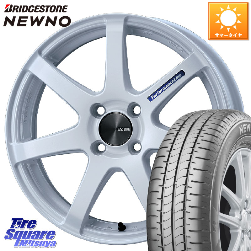 ブリヂストン NEWNO 在庫● 2025~2026年製 ニューノサマータイヤ 165/60R15ENKEI エンケイ PerformanceLine PF07 -COLORS- 15X5.0J 45 4穴 100 キャスト[アクティバ] ピクシスジョイ[Cグレード] ハイゼットアゲトラCustom車用※軽自動車専用ホイール※ デリカ ミニ DEL｜タイヤスクエアミツヤ