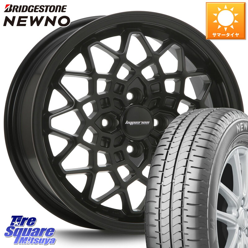 ブリヂストン NEWNO ニューノ サマータイヤ 165/70R14MLJ hyperion CALMA ハイペリオン カルマ 14X5.0J 45 4穴 100 Mx27/37/47Sソリオ・MB37SデリカD2 MAx6S系ソリオ デリカD:2 D2 ラピュタ ハスラー リフトアップ等カスタム フレアクロスオーバー リフトアップ等カス|タイヤスクエアミツヤ