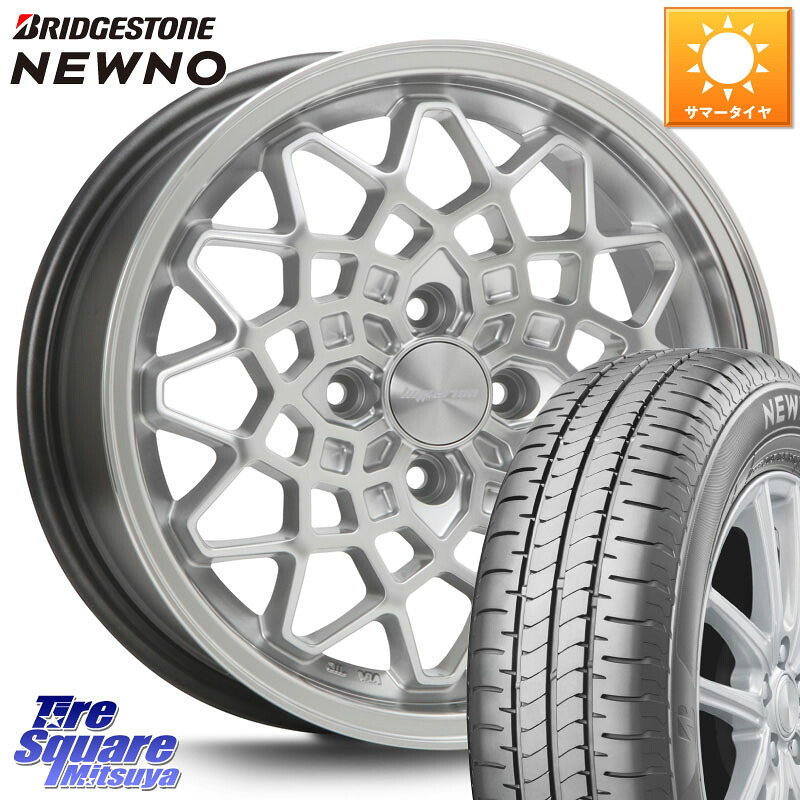 ブリヂストン NEWNO 在庫● 2025~2026年製 ニューノサマータイヤ 165/65R14MLJ hyperion CALMA ハイペリオン カルマ 14X5.0J 45 4穴 100 キャスト[アクティバ] ピクシスジョイ[Cグレード] ハイゼットアゲトラCustom車用※軽自動車専用ホイール※ デリカ ミニ DELICA MI｜タイヤスクエアミツヤ