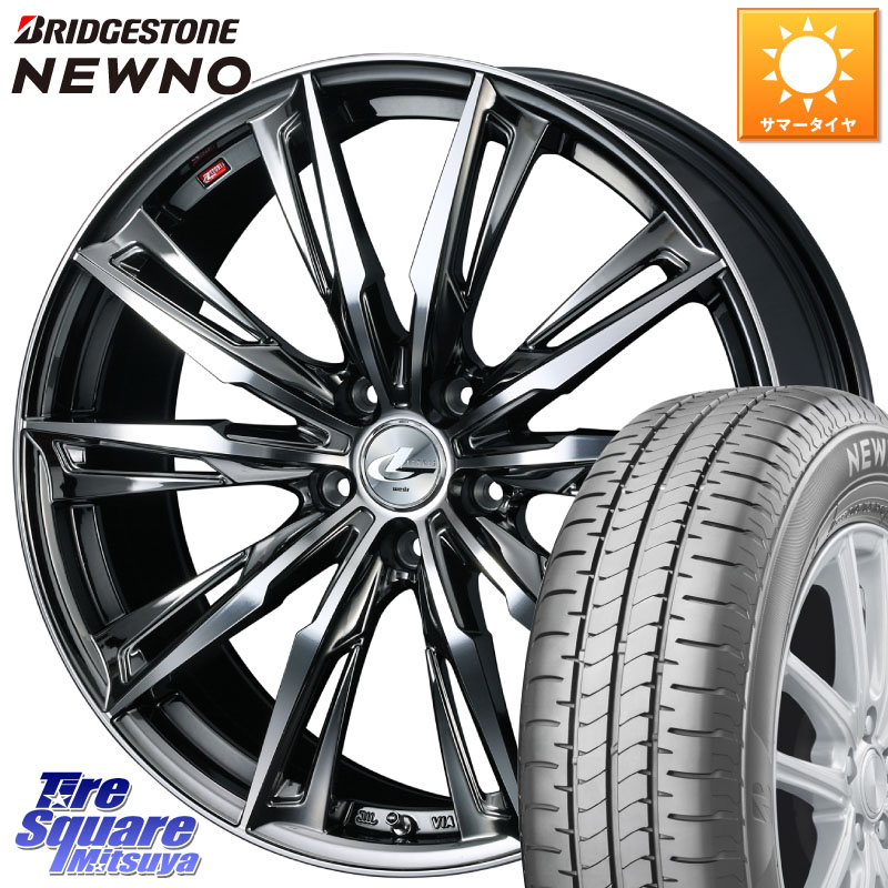 ブリヂストン NEWNO ニューノ サマータイヤ 215/45R17WEDS LEONIS レオニス GX ウェッズ ホイール 17インチ 17X6.5J 52 5穴 114.3｜タイヤスクエアミツヤ