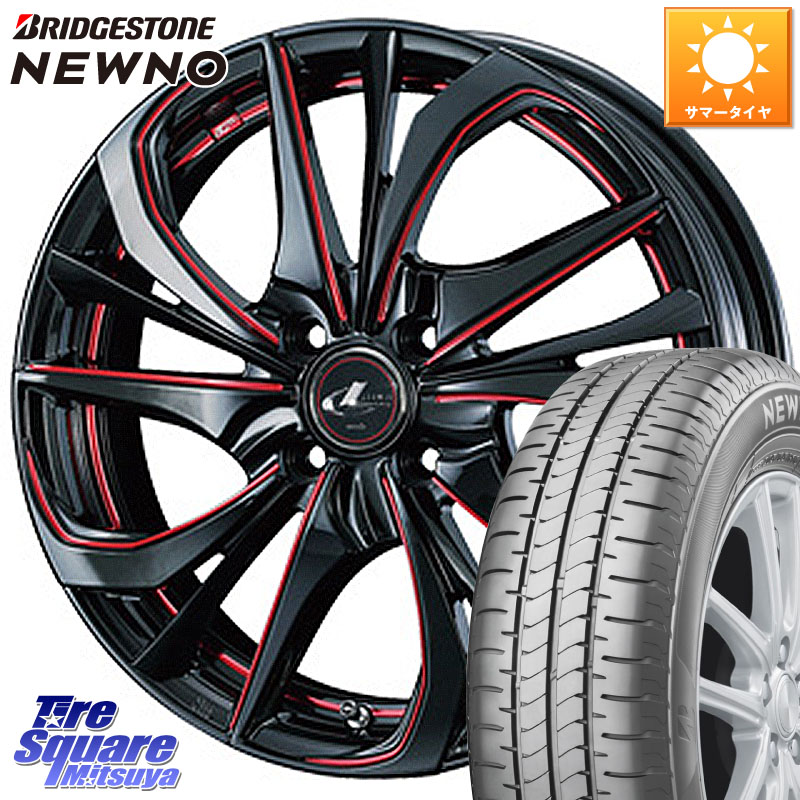 ブリヂストン NEWNO 在庫● 2025~2026年製 ニューノサマータイヤ 165/65R15WEDS ウェッズ Leonis レオニス TE BKSC ホイール 15インチ 15X4.5J 45 4穴 100 ダイハツTAFT Mx27/37/47Sソリオ・MB37SデリカD2 MAx6S系ソリオ デリカ ミニ DELICA MINI デリカD:2 D2 シボレ|タイヤスクエアミツヤ