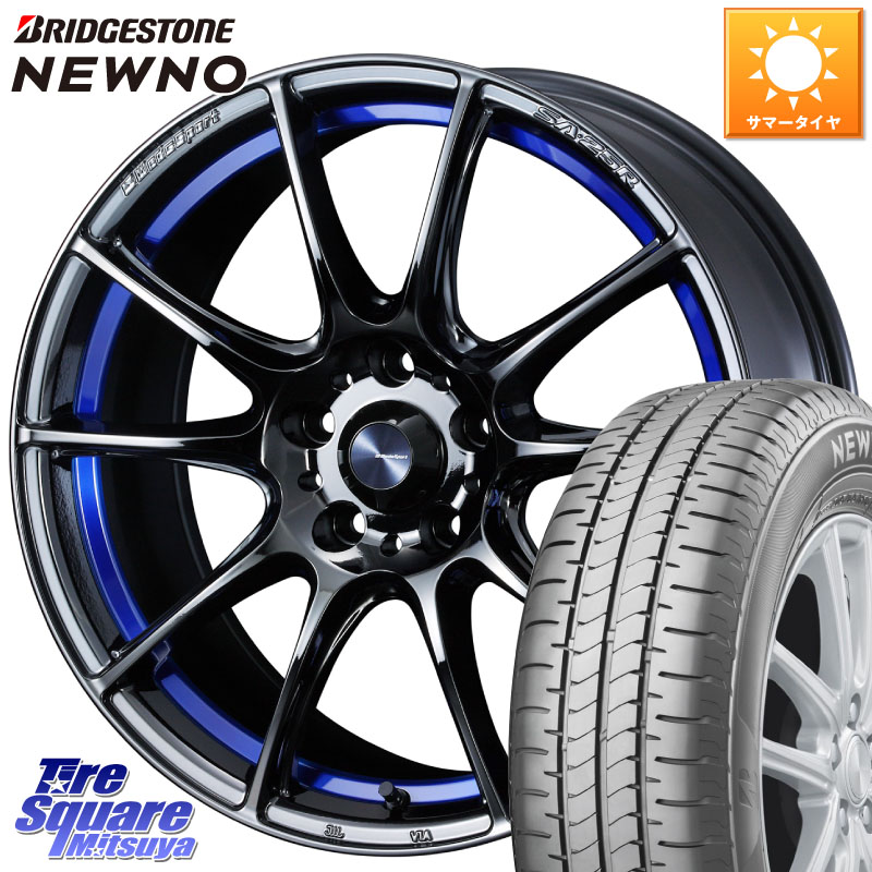 ブリヂストン NEWNO ニューノ サマータイヤ 215/45R17WEDS WedsSport SA-25R SA25R ウェッズ スポーツ ホイール 17インチ 17X7.5J 45 5穴 114.3 リーフ LEAF 日産 ブレイド カローラルミオン｜タイヤスクエアミツヤ