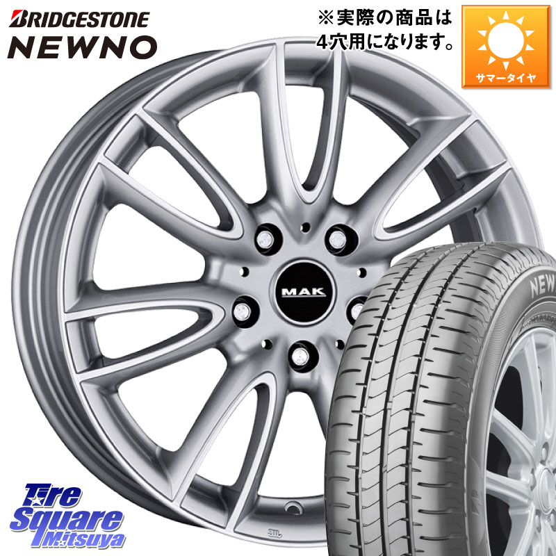ブリヂストン NEWNO 在庫● 2025~2026年製 ニューノサマータイヤ 175/65R15阿部商会 MAK JACKIY ジャッキー ホイール 15インチ 15X5.5J(MINI F55 F56 F57) 46 5穴 112 MINI ミニ F55 F56 F57|タイヤスクエアミツヤ