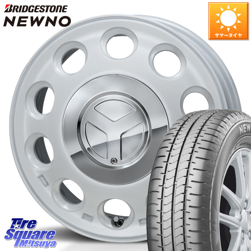 MONZA PIEDINO ピエディーノ 15インチ 15 X 4.5J +45 4穴 100 ブリヂストン NEWNO 在庫● 2025~2026年製 ニューノサマータイヤ 165/65R15 ダイハツTAFT Mx27/37/47Sソリオ・デリカD2 MAx6S系ソリオ