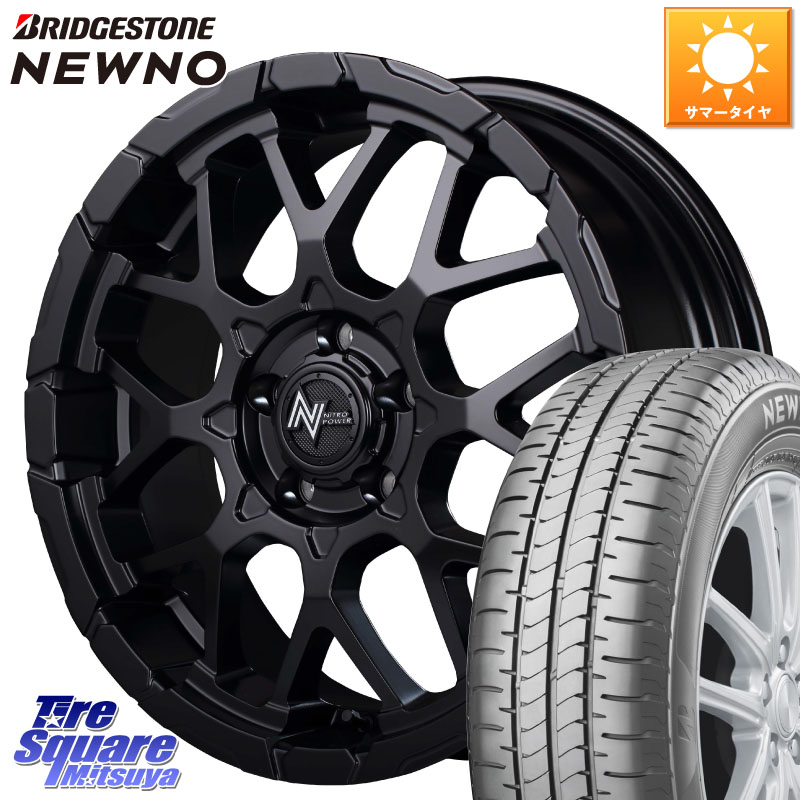 MANARAY MID ナイトロパワー M28 BULLET-S 16インチ 16 X 7.0J +40 5穴 114.3 ブリヂストン NEWNO ニューノ サマータイヤ 215/60R16