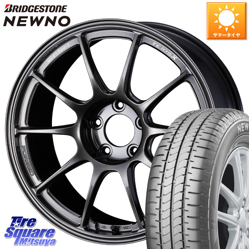 ブリヂストン NEWNO ニューノ サマータイヤ 215/45R17WEDS WedsSport TC-105X TC105X FORGED 鍛造 ウェッズ スポーツ ホイール 17インチ 17X7.5J 44 5穴 100 210/A10系カローラ カローラスポーツ 50系プリウス BRZ/86/GR86 CT レクサス GR 86 ハチロク 86 ハチロク|タイヤスクエアミツヤ