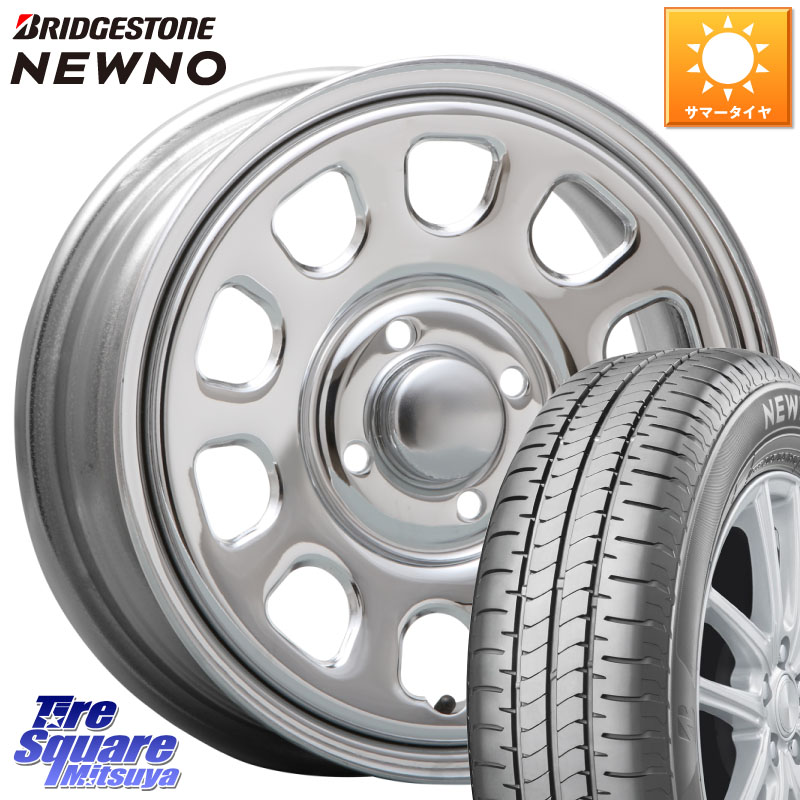 MLJ デイトナ SS DAYTONA SS CR 4H 14インチ 14 X 5.0J +42 4穴 100 ブリヂストン NEWNO 在庫● 2025~2026年製 ニューノサマータイヤ 155/65R14 タント スペーシア ハイゼット アゲトラCustom車用※軽自動車専用ホイール※ 50,358円