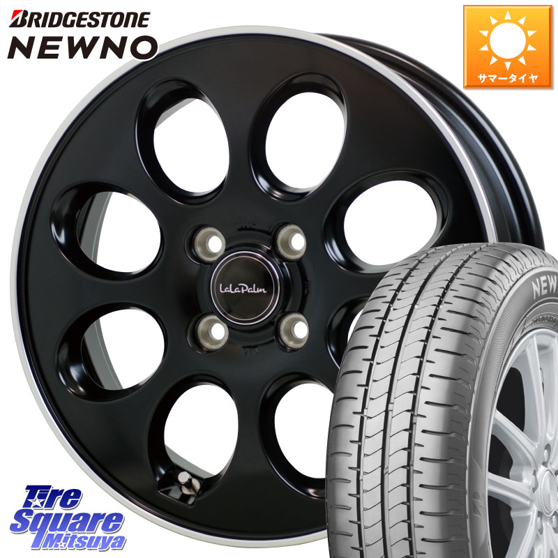 ブリヂストン NEWNO 在庫● 2025~2026年製 ニューノサマータイヤ 165/60R14HotStuff ララパーム オーバル LaLa Palm Oval ホイール 14X4.5J 45 4穴 100 トッポBJ エブリイ ワゴン｜タイヤスクエアミツヤ